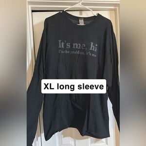 Black Graphic Long Sleeve Shirt